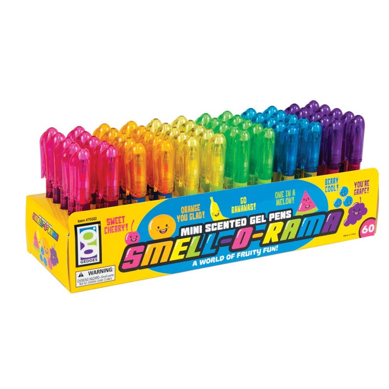 Geddes Raymond Geddes Smell-O-Rama Mini Scented Gel Pens (Pack of 60) - Image 2